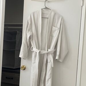 White Bathrobe with Belt